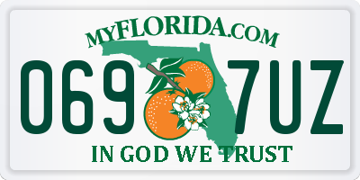FL license plate 0697UZ