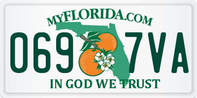 FL license plate 0697VA