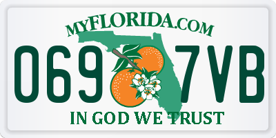 FL license plate 0697VB