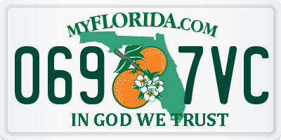FL license plate 0697VC