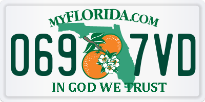 FL license plate 0697VD