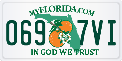 FL license plate 0697VI
