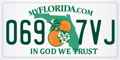 FL license plate 0697VJ