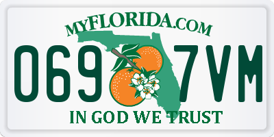 FL license plate 0697VM