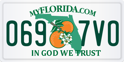 FL license plate 0697VO