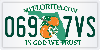 FL license plate 0697VS