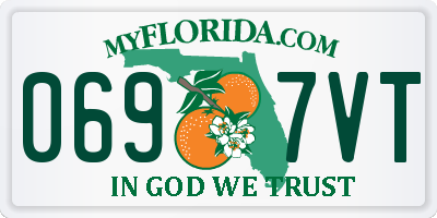 FL license plate 0697VT
