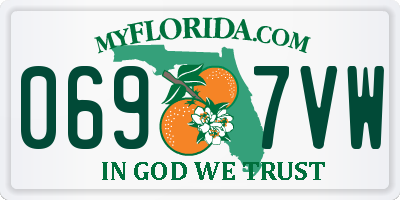 FL license plate 0697VW