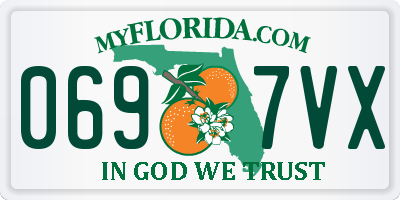 FL license plate 0697VX