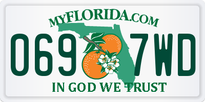 FL license plate 0697WD