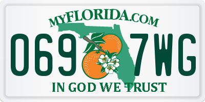 FL license plate 0697WG