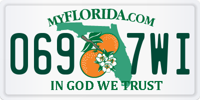 FL license plate 0697WI