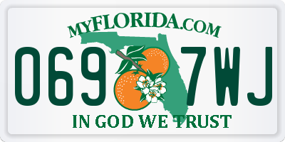 FL license plate 0697WJ