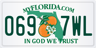 FL license plate 0697WL