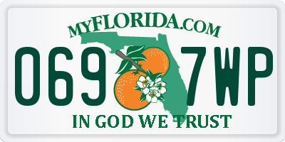 FL license plate 0697WP