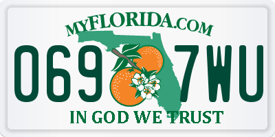 FL license plate 0697WU