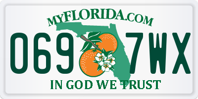 FL license plate 0697WX