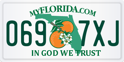 FL license plate 0697XJ