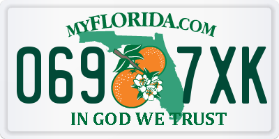 FL license plate 0697XK
