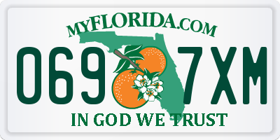 FL license plate 0697XM