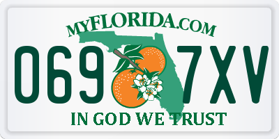 FL license plate 0697XV