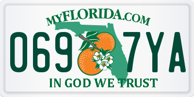 FL license plate 0697YA