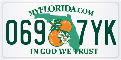 FL license plate 0697YK