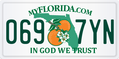 FL license plate 0697YN