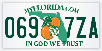 FL license plate 0697ZA