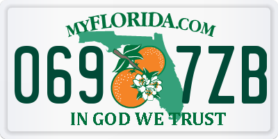 FL license plate 0697ZB