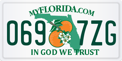 FL license plate 0697ZG