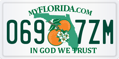 FL license plate 0697ZM