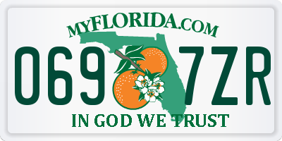 FL license plate 0697ZR