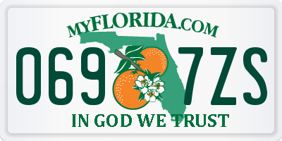 FL license plate 0697ZS