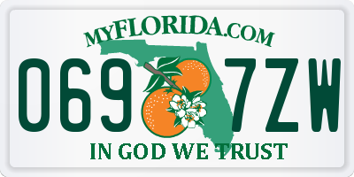 FL license plate 0697ZW