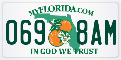 FL license plate 0698AM