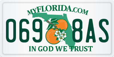 FL license plate 0698AS