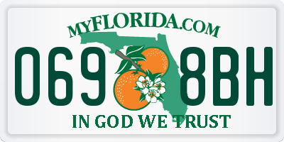 FL license plate 0698BH