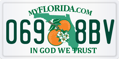 FL license plate 0698BV
