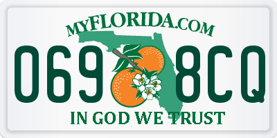 FL license plate 0698CQ