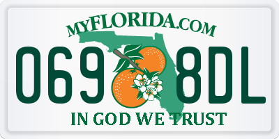 FL license plate 0698DL