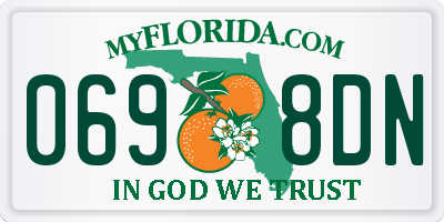 FL license plate 0698DN