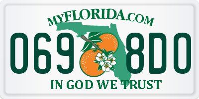 FL license plate 0698DO
