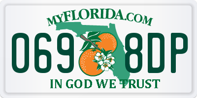 FL license plate 0698DP