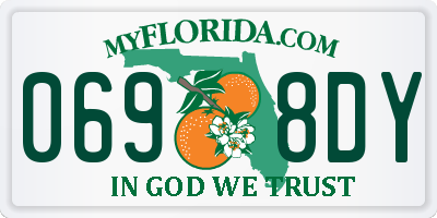 FL license plate 0698DY