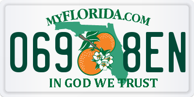FL license plate 0698EN