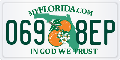 FL license plate 0698EP