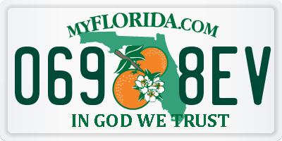 FL license plate 0698EV