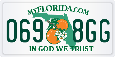 FL license plate 0698GG