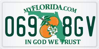 FL license plate 0698GV